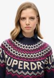 Superdry Fair Isle Branded Gebreide Trui Dames