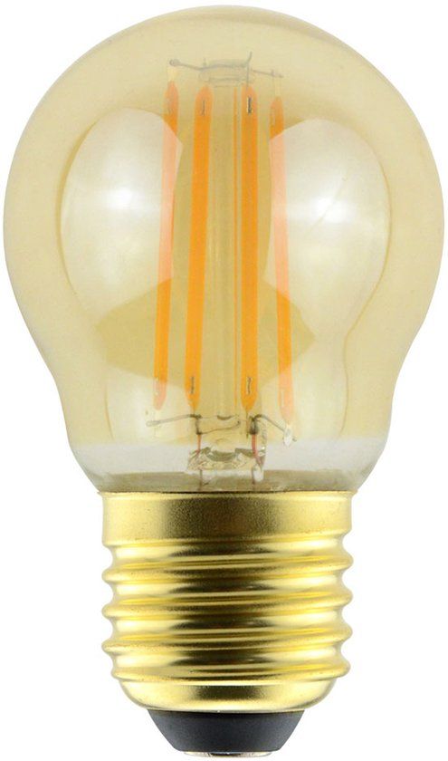 HOFTRONIC LED Filament lamp E27 - 4,5 Watt 423 Lumen - G45 - 2200K Warmwit licht - Dimbaar - Amber glas