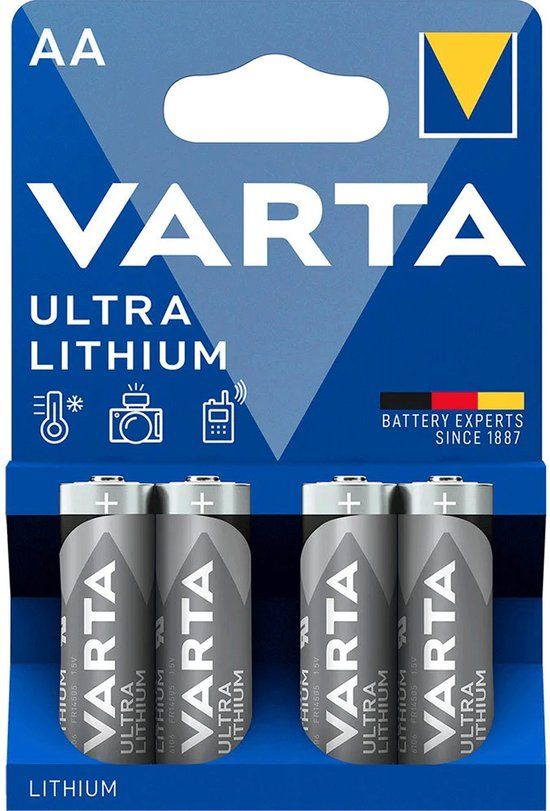 Varta Professional Lithium AA Batterijen - 4 stuks