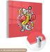 MuchoWow® Peinture sur verre 50x50 cm - Boxe - Banane - Rétro - Photo sur verre - Peinture