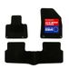 DBS Autovloermatten - op maat - 3-delig - antislip - zwart naaldvilt 900 g/m² - velours productie - assortiment Star - 1763699