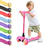 Hurtle Step voor Jonge Kinderen met Verlichte LED Wielen, Driewielerstijl Stabiliteit, Lichtgewicht, Draagbaar, Ideaal voor Binnen/Buiten Gebruik, Geschikt voor Leeftijden 2-5