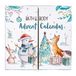 Accentra verzorgingsadventskalender 2025 voor meisjes met 24 verzorgingsproducten, adventskalender beauty met bodylotion, bath bombs, douchegel, shampoo, lippenbalsem, handcrème, Kerstkalender tieners