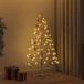 vidaXL Houten kerstboom KOTKA 125 cm Bamboe en massief grenenhout