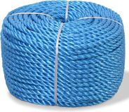 vidaXL Touw gedraaid 8 mm 500 m polypropyleen blauw