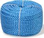 vidaXL Touw gedraaid 8 mm 500 m polypropyleen blauw