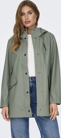 ONLY ONLELISA Raincoat OTW NOOS 15261734 Agave Green - Women's Size L