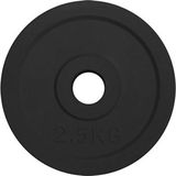 Softee Rubber Coated 2.5kg Gewichts Schijf Zwart 2.5 kg