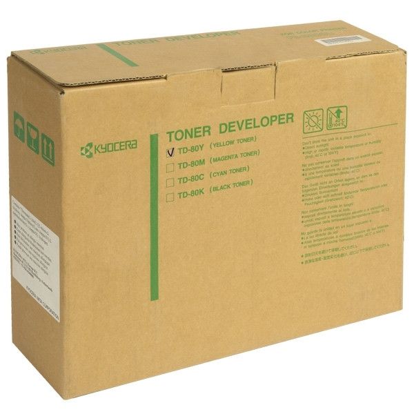 Kyocera TD-80Y toner/developer geel (origineel)