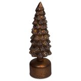 Mansion Atmosphere Sapin de Noël LED Rotatif Bronze 9x29cm