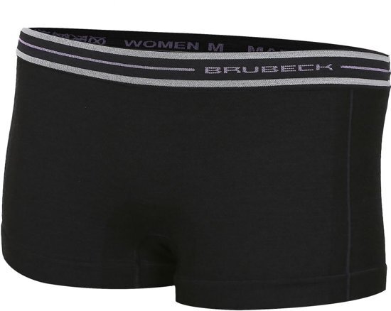 Brubeck Active Merino Wol Seamless Dames Thermo Boxer-Zwart-S