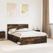 vidaXL Bedframe Rook Eiken 140 x 200 cm Massief Grenenhout