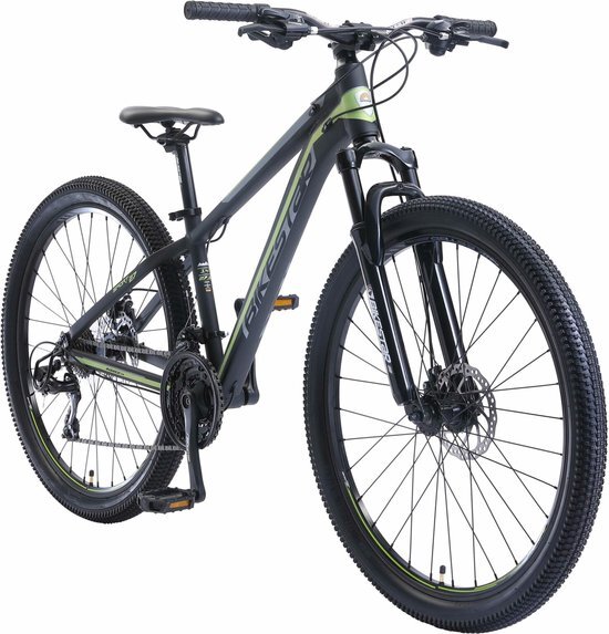 bikestar hardtail MTB, Sport, 27.5 inch, 21 speed, zwart/groen
