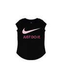 Nike T-shirt voor meisjes, zwart, 36F245023 - grijs - Small