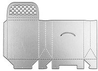 OEM Stansjabloon voor vouwdoos, afmetingen 17,5 x 12,2 cm, van staal