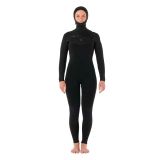 Rip Curl Dawn Patrol H 5/4 mm combinaison de plongée pour femme à manches longues avec capuche et fermeture éclair sur la poitrine