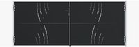 Casanoov Portail en acier, 3,5 m de large, NALI VELETA, 140 cm de haut, noir mat