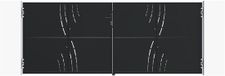 Casanoov Portail en acier, 3,5 m de large, NALI VELETA, 140 cm de haut, noir mat