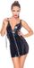Black Level Lak Jurk Met Veter en Rits Sluiting - Medium - Zwart