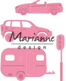 Marianne Design Collectable Village decoration set cars COL1435