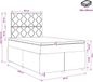 vidaXL Lit plateforme avec matelas rose 120 x 200 cm velours