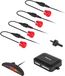 Peiying PY0104R Aide au stationnement avec 4 capteurs, écran LED, rouge