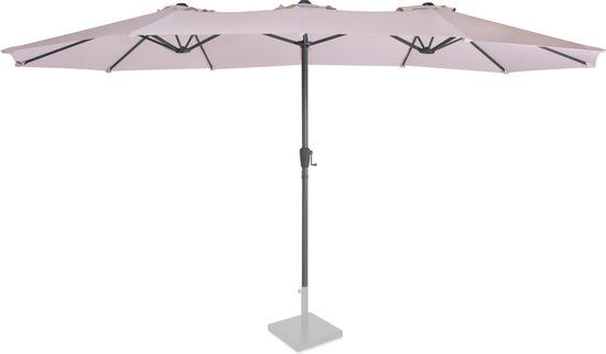 VONROC Premium Parasol Iseo - 460x270cm - Beige - Incl. beschermhoes