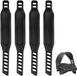 ALIROEN POWER GmbH Sangles de pédales - 2 paires - Accessoires de vélo - Noir