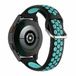 By Qubix - Siliconen sportbandje met gesp - Zwart + blauw - geschikt voor Huawei Watch 5 - 46mm