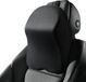 Unyqoos® Coussin de nuque pour voiture – coussin ergonomique pour la tête en 100% mousse à mémoire, sangles réglables, noir