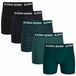 Björn Borg Cotton Stretch Boxershorts Heren Zwart/Donkerblauw/Groen - 5 stuks - Maat XL
