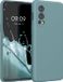kwmobile telefoonhoesje geschikt voor OnePlus Nord 2 5G - Hoesje met siliconen coating - Smartphone case in antieksteen