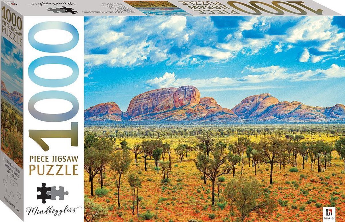 Hinkler Puzzel - 1000 stukjes - Uluru-Kata Tjuta bergen-Australië