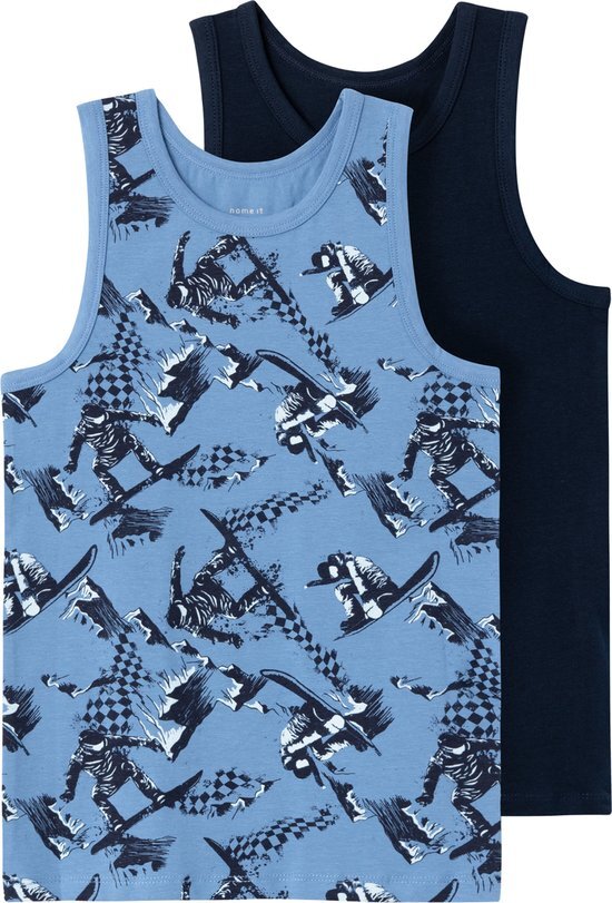 NAME IT NKMTANK TOP 2P SNOWBOARD NOOS Jongens Ondergoed - Maat 86