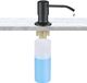 Sans marque Distributeur de savon intégré - Distributeur de liquide vaisselle - Organisation de cuisine - Rotation à 360 degrés - 500 ml - Argent