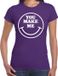 Bellatio Decorations Verkleed shirt dames - you make me - Smile / Emoticon - paars - carnaval - foute party - feest M