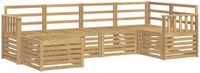 vidaXL - Buiten - bank - set - 6 - st - Wit - Polyester