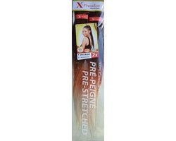 X-PRESSION Ultra Braid Pre-Stretched Hair Extension - OM/CINNAMON CREAM - 150cm - Brown