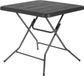 Happiq Klaptafel Valora - Zwart - Vierkant - Balkontafel - 80x80x74 cm