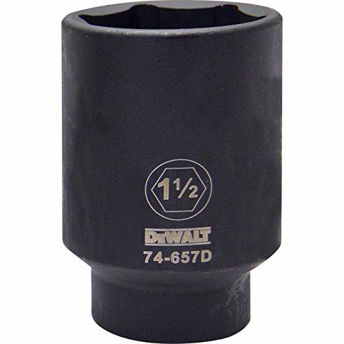 DEWALT 6 PT 1/2" Deep Drive Impact Socket 1-1/2" SAE