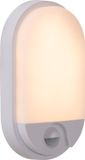 Lucide HUPS IR - Wandlamp Binnen/Buiten - LED - 1x10W 3000K - IP54 - Beweging & dag/nacht sensor - Wit