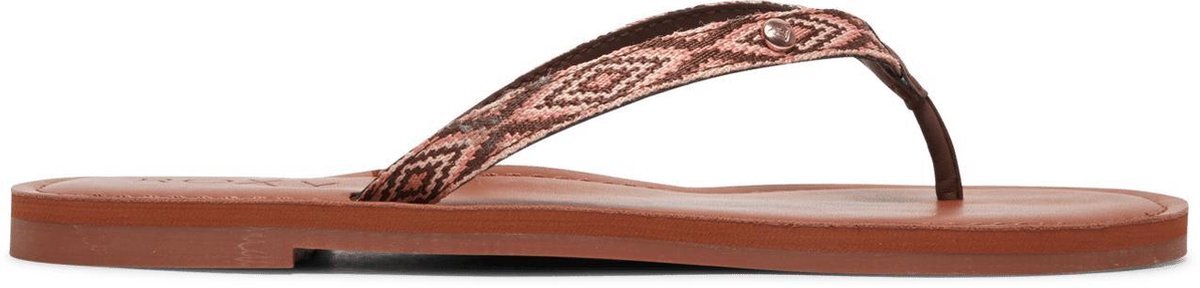 Roxy Janel Dames Slippers - Chocolate - Maat 36