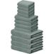 LIVARNO® Set de 12 serviettes éponge (vert)