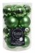 Decoris kerstballen set glas | 16 stuks | 3.5 centimeter | groen