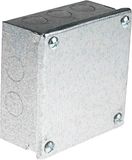 RS PRO Installatiedoos, gegalvaniseerd staal 100 mm x 100 mm x 50 mm