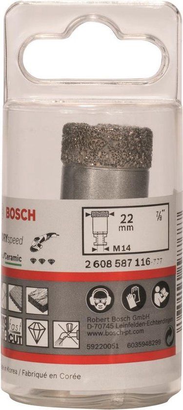 Bosch Dry Speed Diamantboor - 22mm