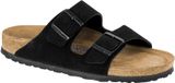 Birkenstock Arizona Semelle Souple Sandales Cuir Daim Étroit Femme, noir - 4040714343082