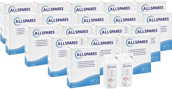 AllSpares Ontkalker voor Koffiemachines geschikt voor De'Longhi DLSC200 EcoDecalk (36x 100ml)