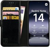 Rosso Element Wallet Book Case voor Xiaomi Redmi Note 14 4G - Zwart