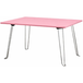 SoBuy Table de lit pliable - Table pour ordinateur portable - 60x40x31 cm - Bois et métal - Compacte et multifonctionnelle